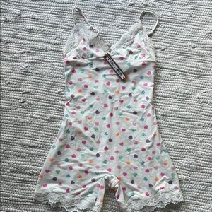 SKIMS Fits Everybody Lace Triangle Onesie